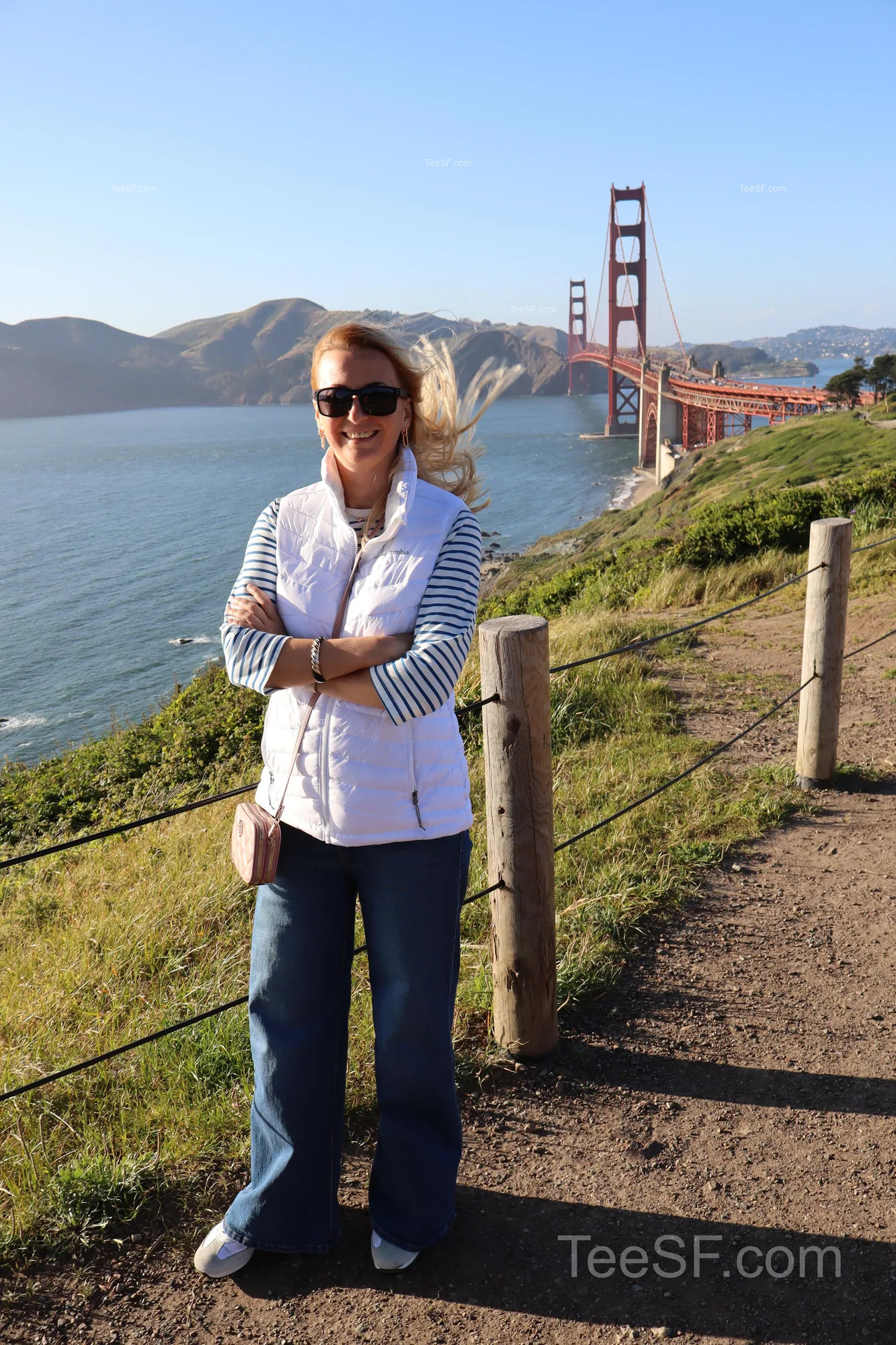 golden Gate Bridge Overlook Portrait during a Stripe Sessions 2026 visit in San Francisco.
